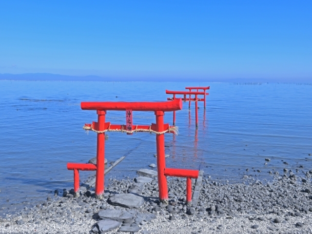 佐賀県の風景：海中鳥居